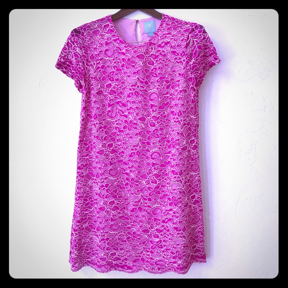 Cece Pink Lace Dress